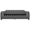 vidaXL Lit de jour avec matelas gris fonc&eacute; 90x200 cm tissu