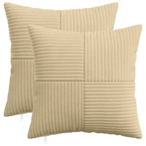 vidaXL Housse de coussin 2 pc ALMELO Vert gris 30 x 30 cm