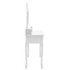vidaXL Ensemble de coiffeuse et tabouret Blanc 100x40x146 cm Paulownia