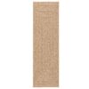 vidaXL Tapis ZIZUR beige 200x200 cm aspect de jute int&eacute;rieur ext&eacute;rieur