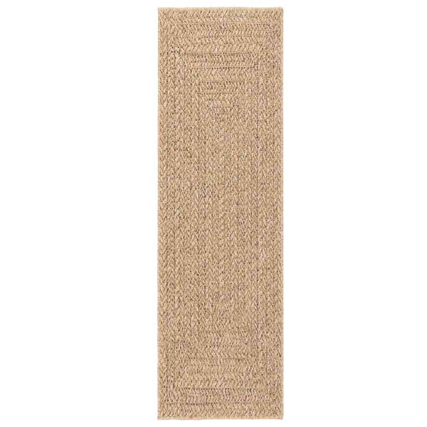 vidaXL Tapis ZIZUR beige 200x200 cm aspect de jute int&eacute;rieur ext&eacute;rieur