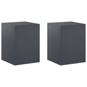 vidaXL Support de Plante 2 pcs Anthracite 30 x 30 x 40 cm