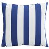 vidaXL Coussins décoratifs lot de 4 bleu et blanc 40x40 cm tissu