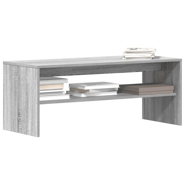 vidaXL Meuble TV Sonoma gris 100x40x40 cm Bois d'ing&eacute;nierie