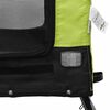vidaXL Remorque de vélo pour animaux de compagnie vert et noir
