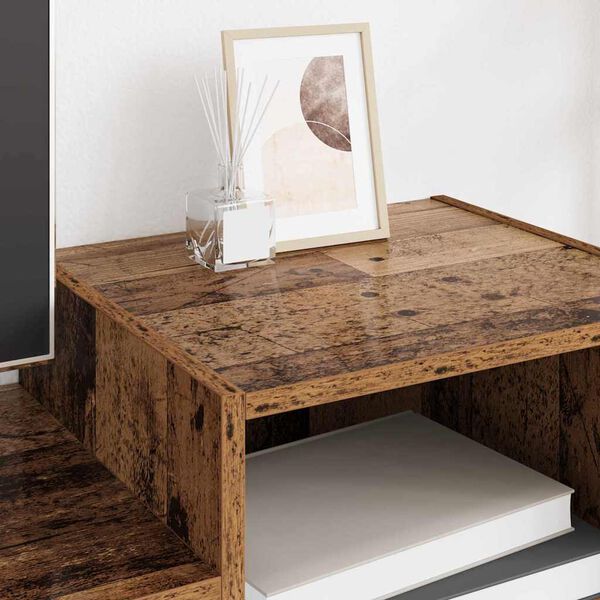 vidaXL Meuble TV Bois Ancien 160 x 35 x 55 cm Bois d'ing&eacute;nierie