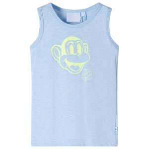 D&eacute;bardeur enfant bleu doux m&eacute;lang&eacute; 104