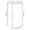 vidaXL Armoire rangement ch&ecirc;ne sonoma 50x45x103,5 cm bois d'ing&eacute;nierie