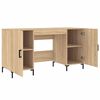 vidaXL Bureau chêne sonoma 140x50x75 cm bois d'ingénierie