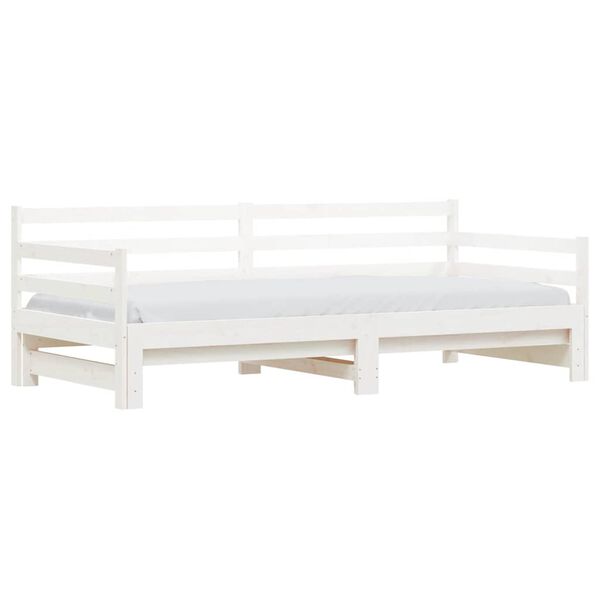 vidaXL Lit de jour et lit gigogne sans matelas 90x200 cm bois massif
