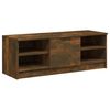 vidaXL Meuble TV Ch&ecirc;ne fum&eacute; 102x35,5x36,5 cm Bois d'ing&eacute;nierie