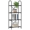 vidaXL &Eacute;tag&egrave;re Ch&ecirc;ne noir 60 x 30 x 146 cm Bois d'ing&eacute;nierie