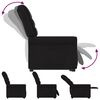 vidaXL Fauteuil inclinable noir tissu