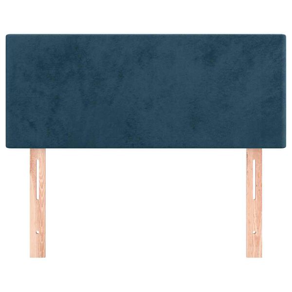 vidaXL T&ecirc;te de lit Bleu fonc&eacute; 80x5x78/88 cm Velours