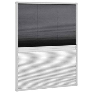 vidaXL Moustiquaire pliss&eacute;e pour fen&ecirc;tre et store Aluminium 60 x 80 cm