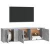 vidaXL Ensemble de meubles TV 2 pcs gris b&eacute;ton bois d'ing&eacute;nierie