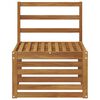 vidaXL Sofa de milieu ext&eacute;rieur Bois d'Acacia Massif Naturel