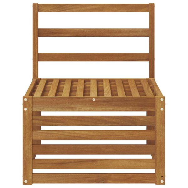 vidaXL Sofa de milieu ext&eacute;rieur Bois d'Acacia Massif Naturel