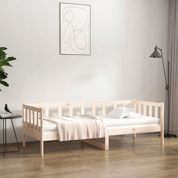 vidaXL Lit de jour sans matelas 80x200 cm bois de pin massif