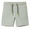 vidaXL Short pour enfants avec cordon de serrage m&eacute;lange kaki clair 140
