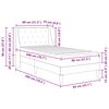 vidaXL Cadre de lit avec matelas avec matelas Noir 80 x 200 cm Velours