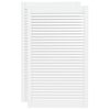 vidaXL Portes d'armoire &agrave; persiennes 2pcs blanc 99,3x59,4cm pin massif