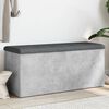 vidaXL Banc de rangement gris b&eacute;ton 102x42x45 cm bois d'ing&eacute;nierie