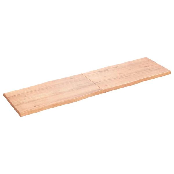 vidaXL Dessus de table bois massif traité bordure assortie