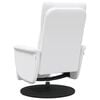 vidaXL Fauteuil de massage inclinable Blanc 71 x 90 x 105 cm