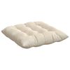 vidaXL Coussins de si&egrave;ge 4 pcs Beige 40 x 40 x 6 cm Microfibre