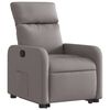 vidaXL Fauteuil inclinable taupe tissu