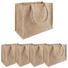 vidaXL Sacs en jute 5 Naturel 26 x 22 x 14 cm 100 % jute Tossa