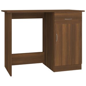 vidaXL Bureau Ch&ecirc;ne marron 100x50x76 cm Bois d'ing&eacute;nierie