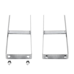 vidaXL Piquets de cl&ocirc;ture de sol 2 pcs pour cl&ocirc;ture en WPC Acier 40 cm