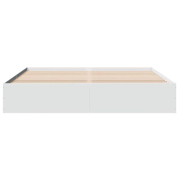 vidaXL Cadre de lit sans matelas blanc 200x200 cm