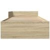 vidaXL Cadre de lit sans matelas ch&ecirc;ne sonoma 90x200 cm