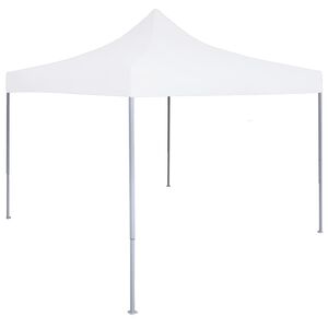 vidaXL Tente r&eacute;ception pliable professionnelle 2x2 m Acier Blanc
