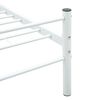 vidaXL Cadre de lit sans matelas blanc m&eacute;tal 120x200 cm