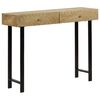 vidaXL Table console Bois de manguier massif 102x30x79 cm