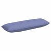 vidaXL Coussin de Dos Bleu denim 140 x 19 x 50 cm tissu