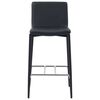 vidaXL Ensemble de bar 5 pcs Similicuir Noir