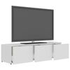 vidaXL Meuble TV Blanc 120x34x30 cm Bois d'ingénierie