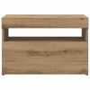 vidaXL Meubles TV avec lumières LED 2 pcs chêne artisanal
