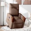 vidaXL Fauteuil inclinable Marron Tissu