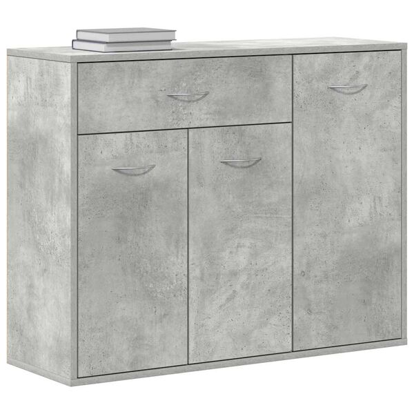vidaXL Buffet Gris b&eacute;ton 88x30x70 cm Bois d'ing&eacute;nierie