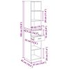 vidaXL Haut Armoire avec tiroir Ch&ecirc;ne artisanal 40 x 42,5 x 185 cm