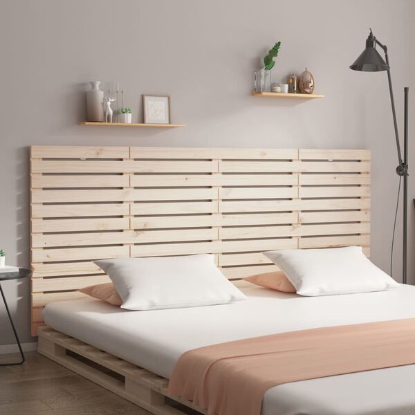 vidaXL Tête de lit murale 186x3x91,5 cm Bois massif de pin