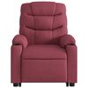 vidaXL Fauteuil inclinable rouge bordeaux tissu