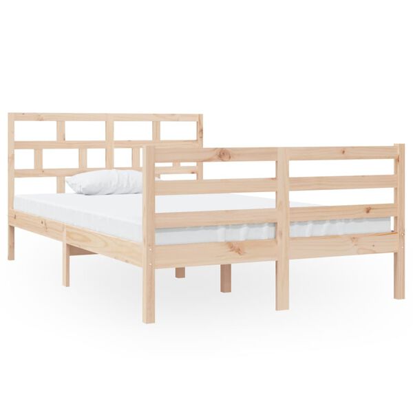 vidaXL Cadre de lit sans matelas bois massif