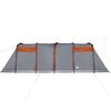 vidaXL Tente familiale tunnel 8 personnes gris et orange imperm&eacute;able